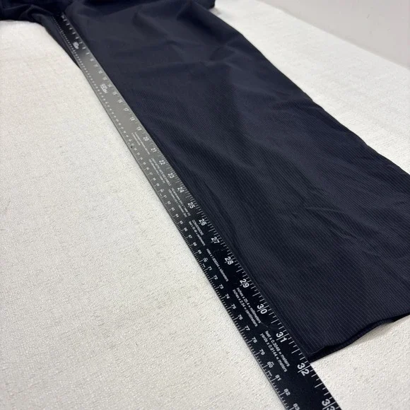 Michael Kors Mens Navy Pinstripe 2 Piece Suit Wool Size 42L Pants 34x32 - Picture 14 of 16